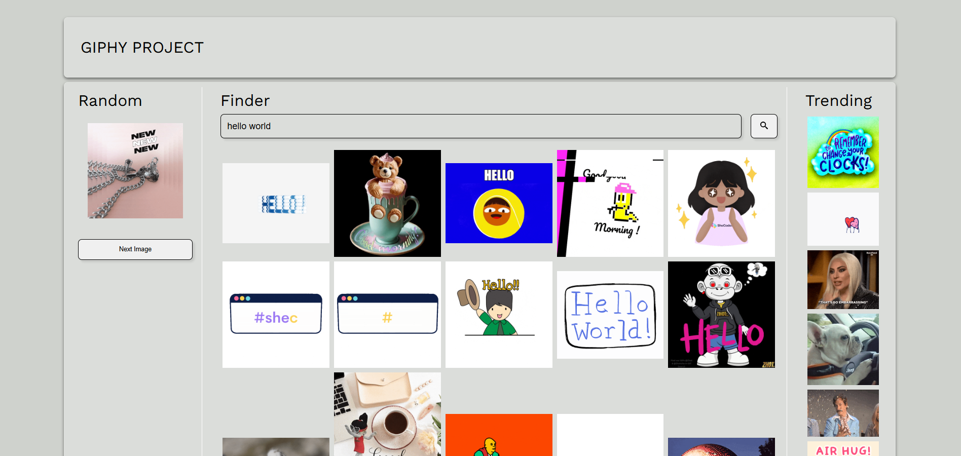 Giphy Finder